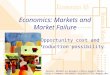 Economics: Markets and Market Failure Opportunity cost and Production possibility Opportunity cost and Production possibility Source: Market in Algiers