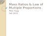 Mass Ratios & Law of Multiple Proportions Miss Fogg Fall 2015