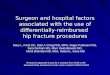 Surgeon and hospital factors associated with the use of differentially-reimbursed hip fracture procedures Mary L. Forte DC, Beth A.Virnig PhD, MPH, Roger