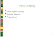 1 Topics: Scripting What is game scripting Scripting Features Torque Script