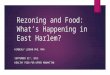 Rezoning and Food: What’s Happening in East Harlem? KIMBERLY LIBMAN PHD, MPH SEPTEMBER 21 ST, 2015 HEALTHY FOOD FOR UPPER MANHATTAN