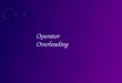 Operator Overloading. Objectives At the conclusion of this lesson, students should be able to Explain what operator overloading is Write code that overloads