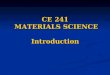 CE 241 MATERIALS SCIENCE Introduction. What do Engineers do? Design and Build.... Design and Build.... As Civil Engineers we design and build civil structures