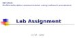 Lab Assignment 15/10 - 2004 INF5060: Multimedia data communication using network processors