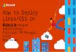 Ubuntu, SUSE, OpenSUSE, CentOS & Oracle EL + hundreds on VM Depot Bring your own framework! Ecosystem Supported Microsoft 1st Party Support