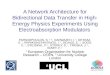 A Network Architecture for Bidirectional Data Transfer in High- Energy Physics Experiments Using Electroabsorption Modulators PAPADOPOULOS, S. 1,2, DARWAZEH,