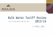 Www.salga.org.za Click to edit Master subtitle style Bulk Water Tariff Review 2013/14 17 APRIL 2013