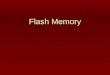 Flash Memory. Points of Discussion  Flash Memory Generalities  Construction & Properties  History of Flash Memory  NOR & NAND Architectures  Optimizations