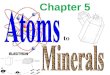 Chapter 5. Matter & Atoms: Matter What is matter? anything with mass & volume Are minerals made of matter? yes Why/why not? b/c have mass & volume Matter