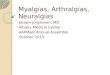 Myalgias, Arthralgias, Neuralgias Shawn Jorgensen, MD Albany Medical Center AAPM&R Annual Assembly October 2015