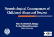 Prof. dr. Bernet M. Elzinga Section Clinical Psychology Leiden University Neurobiological Consequences of Childhood Abuse and Neglect