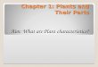 Chapter 1: Plants and Their Parts Aim: What are Plant characteristics?