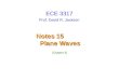 Prof. David R. Jackson Notes 15 Plane Waves ECE 3317 [Chapter 3]