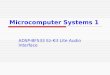 Microcomputer Systems 1 ADSP-BF533 Ez-Kit Lite Audio Interface