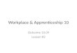 Workplace & Apprenticeship 10 Outcome 10.09 Lesson #2