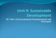 EC 500-1 Environmental Fundamentals and Principals