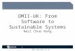 Web:  Email: info@omii.ac.uk OMII-UK: From Software to Sustainable Systems Neil Chue Hong