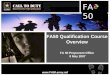 FA 50 FORCE MANAGEMENT FORCE MANAGEMENT FORCE MANAGEMENT FUNCTIONAL AREA 50 FORCE MANAGEMENT FA 50  FA50 Qualification Course Overview