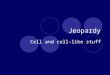 Jeopardy Cell and cell-like stuff. Jeopardy VocabularyMitosisInterphase Levels of Organization 1111 2222 3333 4444 Double Jeopardy