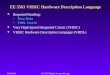 Fall 2004EE 3563 Digital Systems Design EE 3563 VHSIC Hardware Description Language  Required Reading: –These Slides –VHDL Tutorial  Very High Speed