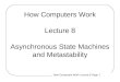 How Computers Work Lecture 8 Page 1 How Computers Work Lecture 8 Asynchronous State Machines and Metastability