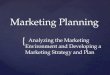 { Marketing Planning Analyzing the Marketing Environment and Developing a Marketing Strategy and Plan Analyzing the Marketing Environment and Developing