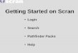 Getting Started on Scran Login Search Pathfinder Packs Help