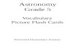Vocabulary Picture Flash Cards Astronomy Grade 5 Norwood Elementary Science