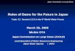 March 20, 2009 Lead Specialist of Water Resources Engineering Japan Water Agency （ JWA) Michio OTA Roles of Dams for the Future in Japan Japan Commission