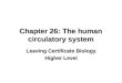 Chapter 26: The human circulatory system Leaving Certificate Biology Higher Level
