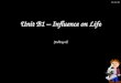 18/11/2015 Unit B1 – Influence on Life (EdExcel)