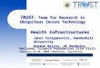 TRUST : Team for Research in Ubiquitous Secure Technology National Science Foundation Site Visit February 24-26, 2009 │Berkeley, California Health Infrastructures