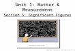 Section 5: Significant Figures Cartoon courtesy of Lab-initio.com Unit 1: Matter & Measurement
