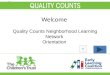 Welcome Quality Counts Neighborhood Learning Network Orientation