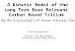 A Kinetic Model of the Long Term Dose Relevant Carbon Bound Tritium Franz Baumgaertner Institut fuer Radiochemie Technische Universitaet Munich By Re-Evaluation