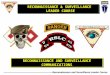 Reconnaissance and Surveillance Leader Course RECONNAISSANCE AND SURVEILLANCE COMMUNICATIONS RECONNAISSANCE & SURVEILLANCE LEADER COURSE