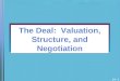 14 - 1 The Deal: Valuation, Structure, and Negotiation