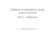 Artifacts of teleseismic body- wave inversion Don L. Anderson