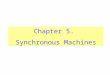 Chapter 5. Synchronous Machines. Introduction Unlike induction machines, the rotating air gap field and the rotor in the synchronous machine rotate at