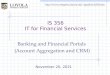 IS 356 IT for Financial Services Banking and Financial Portals (Account Aggregation and CRM) November 20, 2015 pptallon/is356.htm