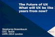 The Future of UX What will UX be like 100 years from now?