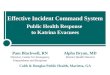 Effective Incident Command System Public Health Response to Katrina Evacuees Cobb & Douglas Public Health, Marietta, GA Pam Blackwell, RN Director, Center