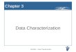 BUS304 – Data Charaterization1 Chapter 3 Data Characterization