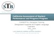 California Assessment of Student Performance and Progress Program CAASPP EL Designee Training Designated Supports for English Language Learners 2015 -
