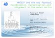 NWSSIP and the way forward… Coordination, harmonization and alignment in the water sector Quo vadis? Meeting of NWSSIP Signatories Sana’a, 27 th September