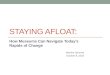 STAYING AFLOAT: How Museums Can Navigate Today’s Rapids of Change Marsha Semmel October 8, 2015