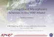 Evaluating Cloud Microphysics Schemes in the WRF Model Fifth Meeting of the Science Advisory Committee 18-20 November, 2009 Andrew Molthan transitioning