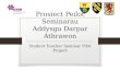 Prosiect Peilot Seminarau Addysgu Darpar Athrawon Student Teacher Seminar Pilot Project