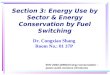 Section 3: Energy Use by Sector & Energy Conservation by Fuel Switching Dr. Congxiao Shang Room No.: 01 37P ENV-2D02 (2006):Energy Conservation – power