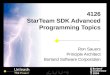 4126 StarTeam SDK Advanced Programming Topics Ron Sauers Principle Architect Borland Software Corporation